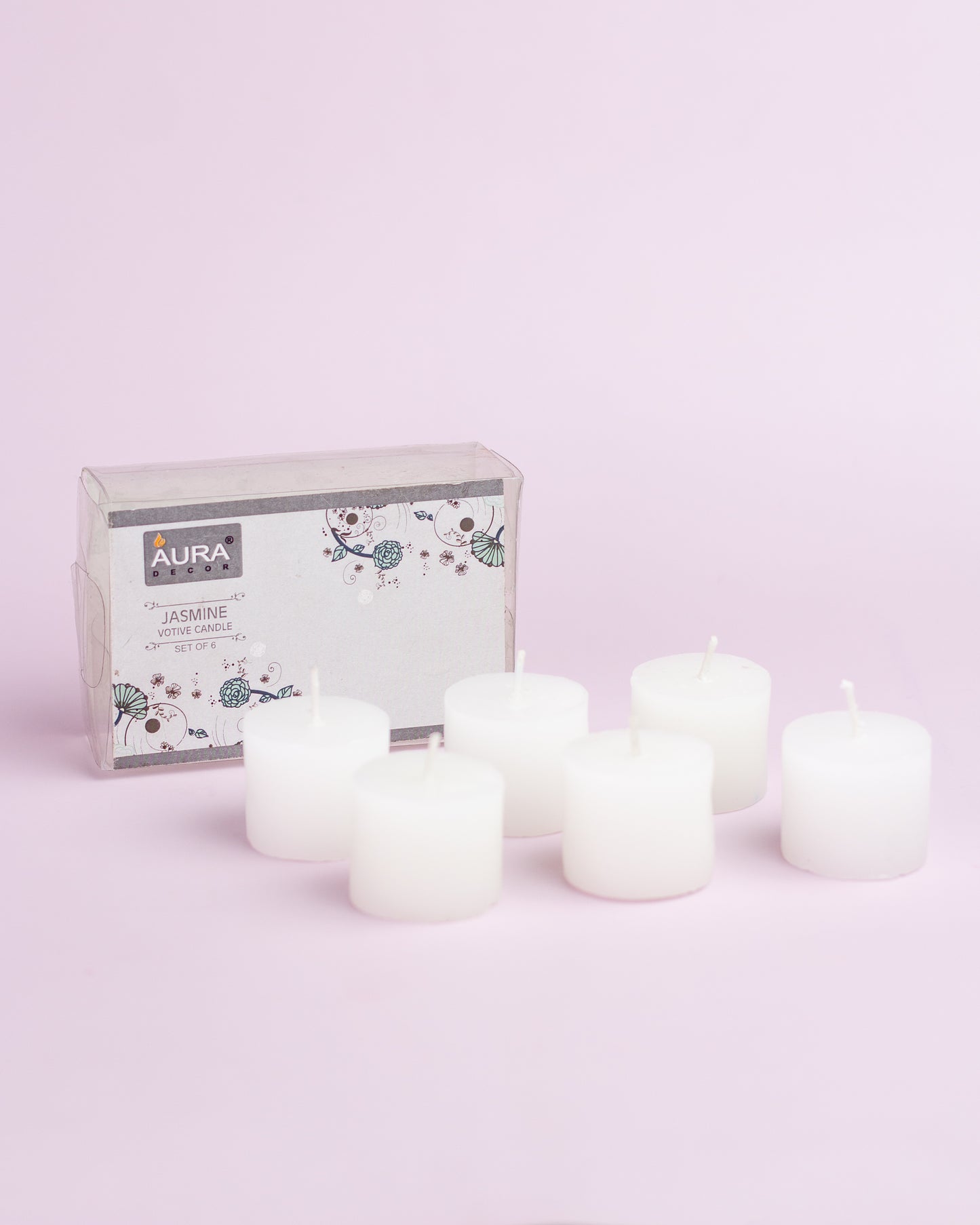 AuraDecor Fragrance Votive Candles Set of 6