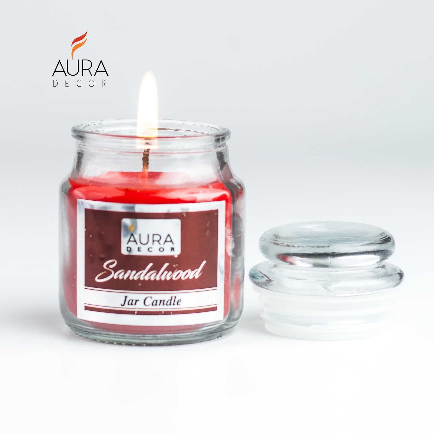 AuraDecor Buy 1 Get 1 Fragrance Jar Candles ( Burning Time 30 hours Each )