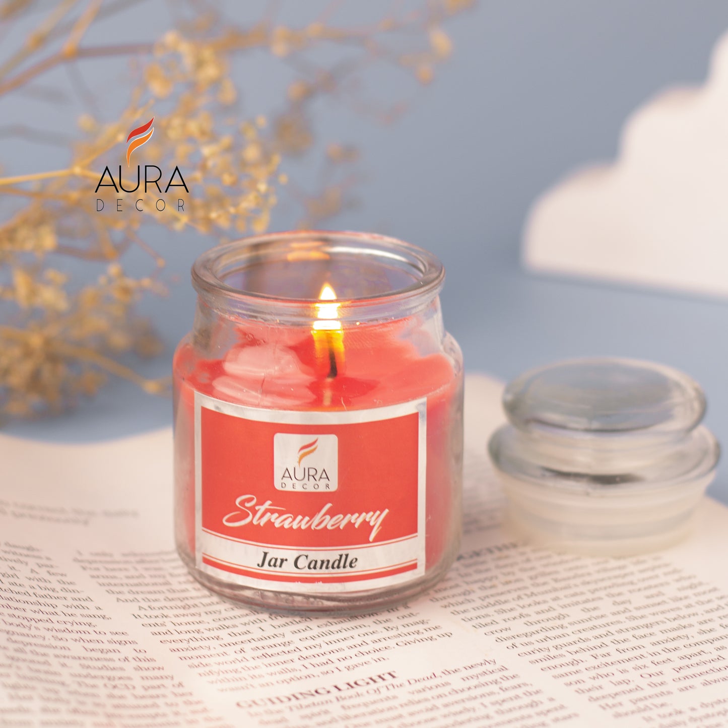AuraDecor Cookie Fragrance Jar Candle Bulk Buy ( Pack of 60 Pcs )