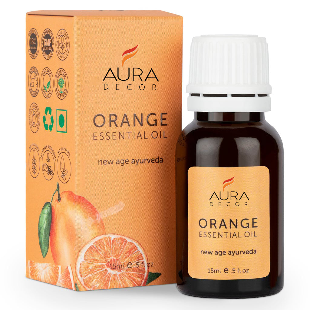 Orange Essential Oils For Skin, Hair and Aromatherapy - 15ml