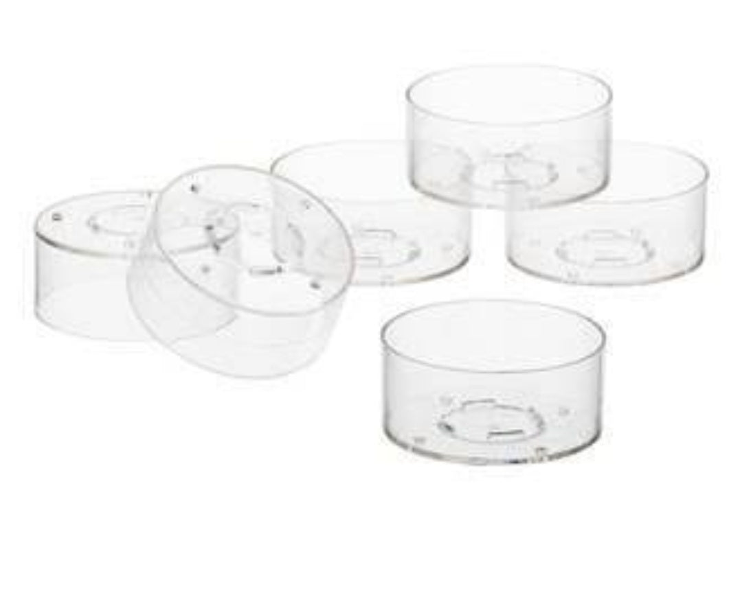 AuraDecor Polycarbonate Cups Cylinderical Round Shape
