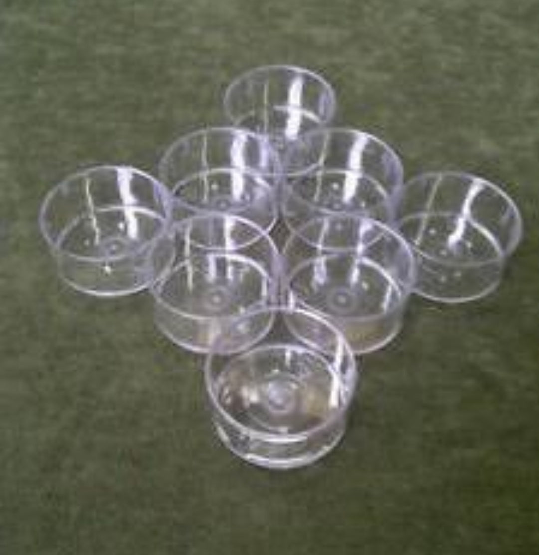 AuraDecor Polycarbonate Cups Cylinderical Round Shape