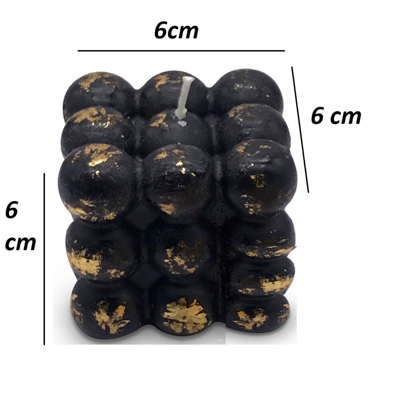 AuraDecor Bubble Candle Gold Dust ( Bulk Buy 50 pcs )