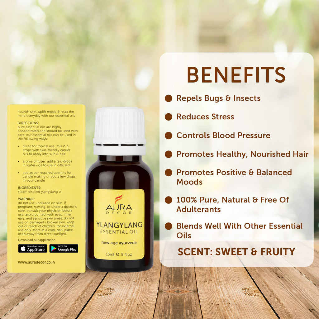 Ylangylang Essential Oil - 15ml for aromatherapy