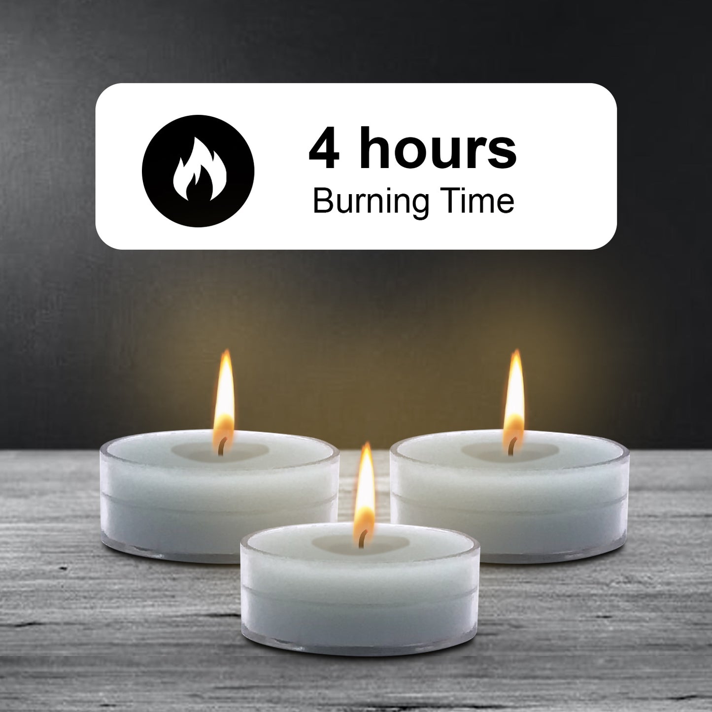 AuraDecor Acrylic Fragrance Tealight ( Pack of 10 )