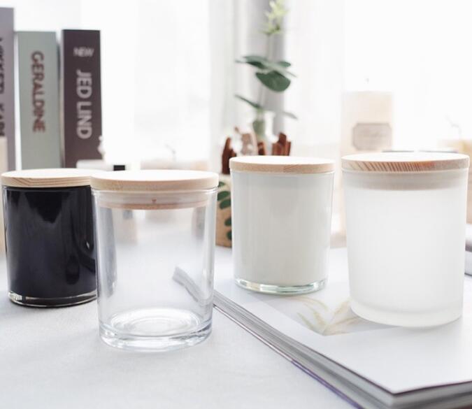 Bulk Buy Frosted Jar Candle with Wooden Lid & Gift Box Packaging ( 50 Pcs )
