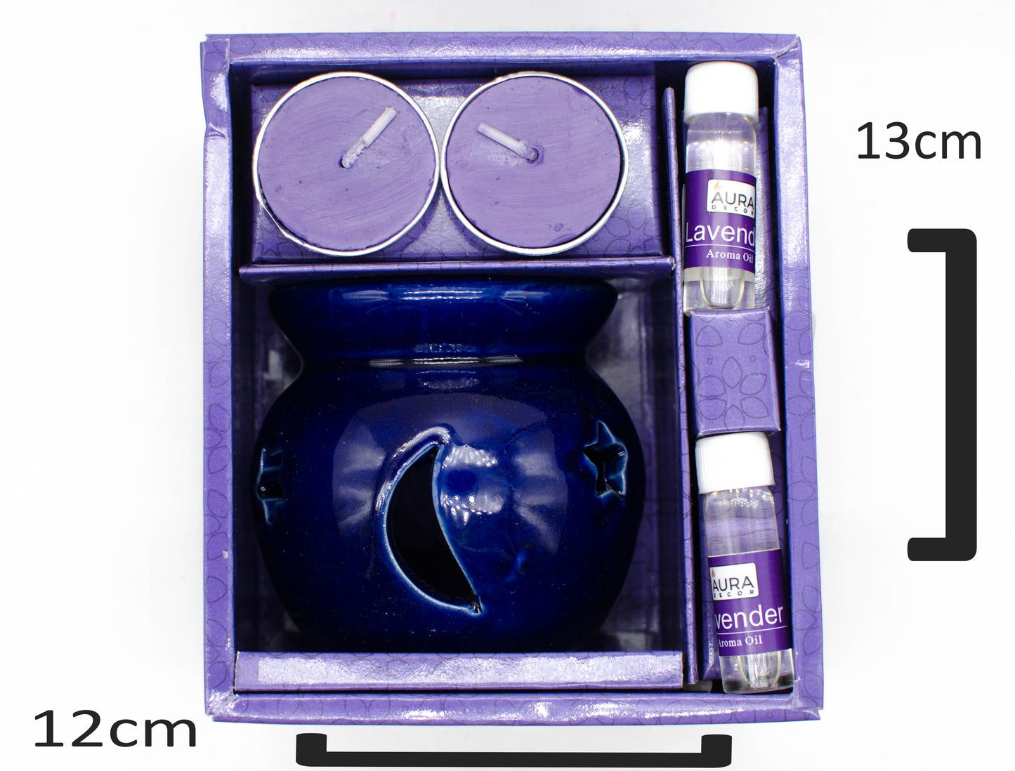 Aroma Oil Burner Gift Set ( Medium ) - auradecor.co.in