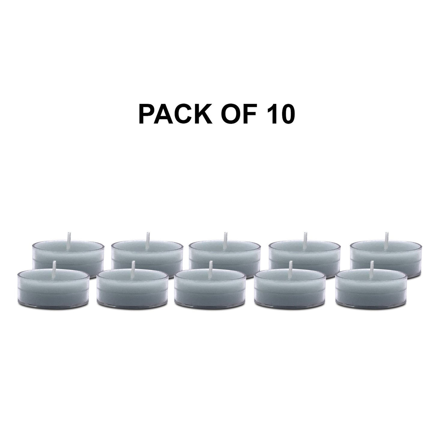 AuraDecor Acrylic Fragrance Tealight ( Pack of 10 )