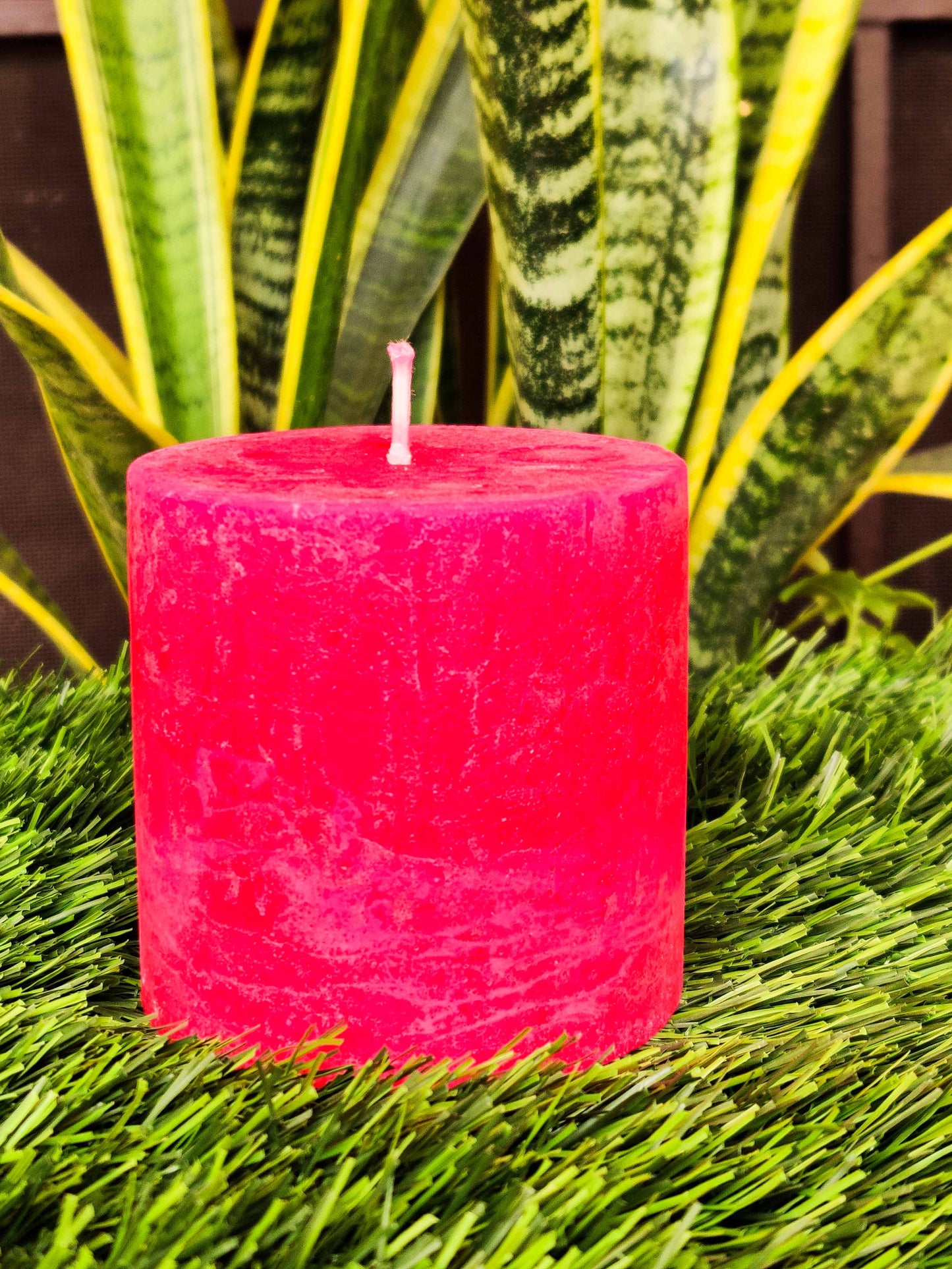 Fragrance 3*3 inch Rustic Finish Pillar Candle ( 48 Pcs )