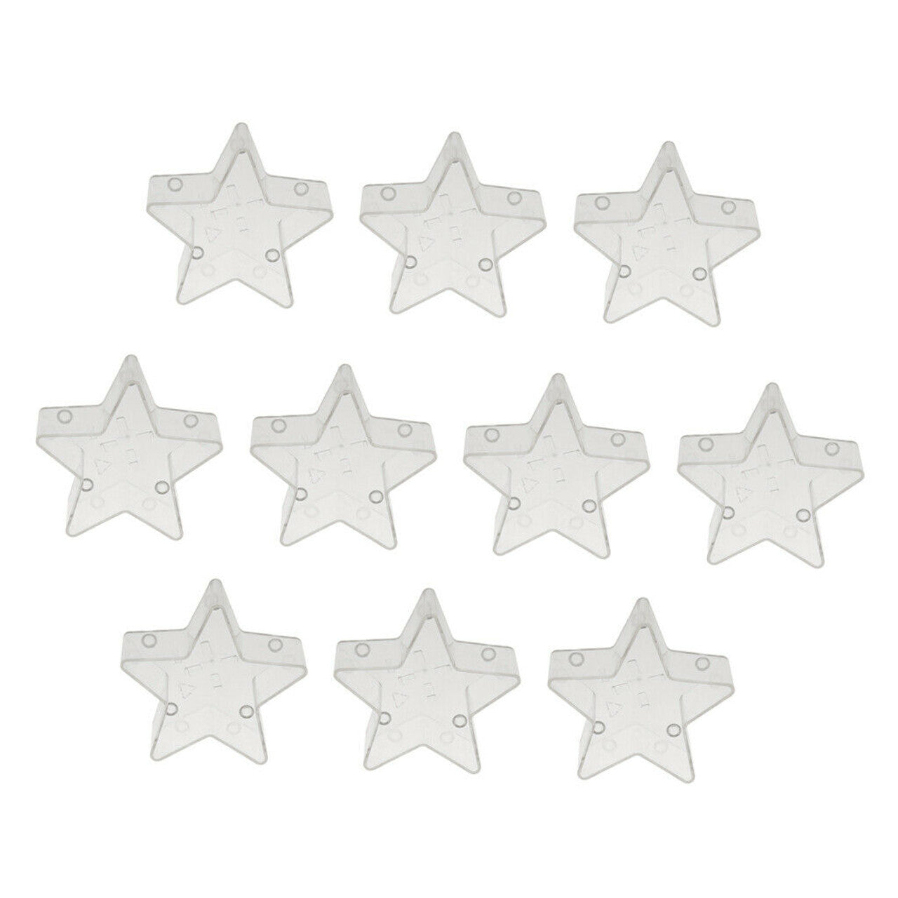 AuraDecor PolyCarbonate Cups Star Shape