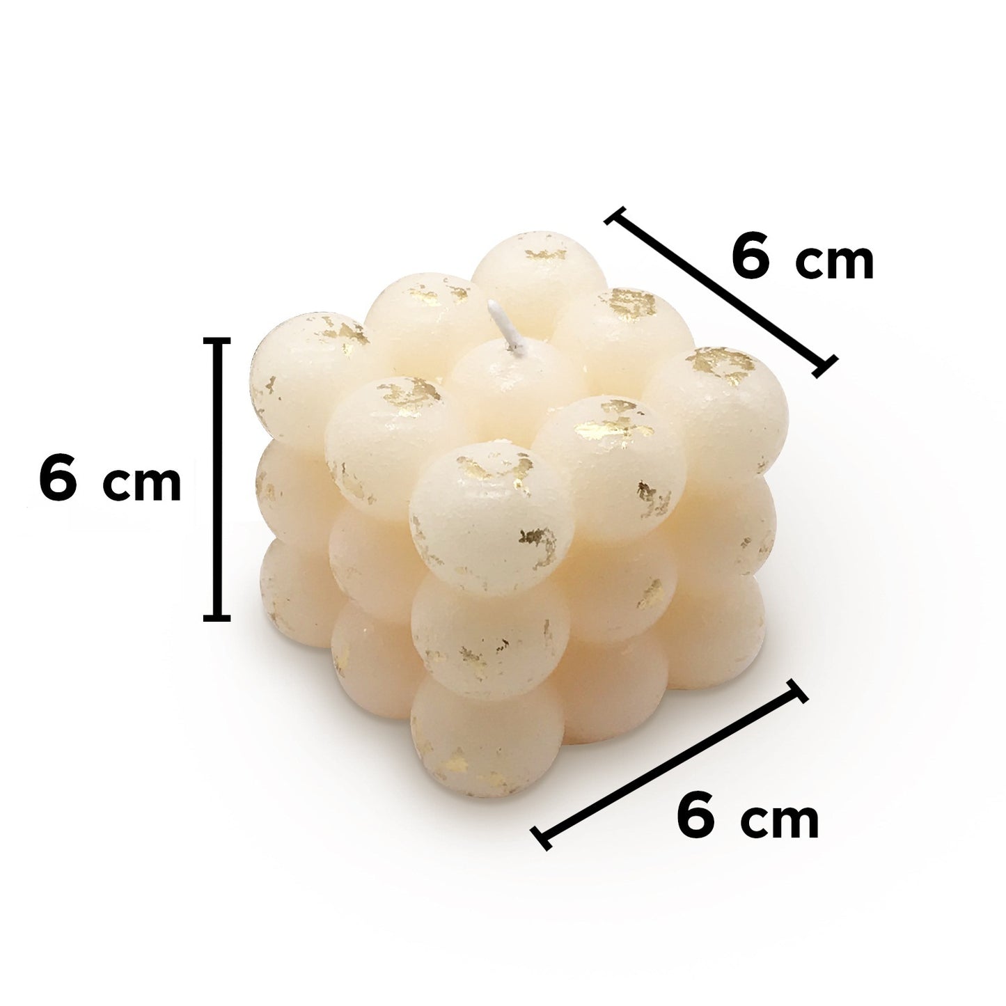AuraDecor Bubble Candle Gold Dust ( Bulk Buy 50 pcs )