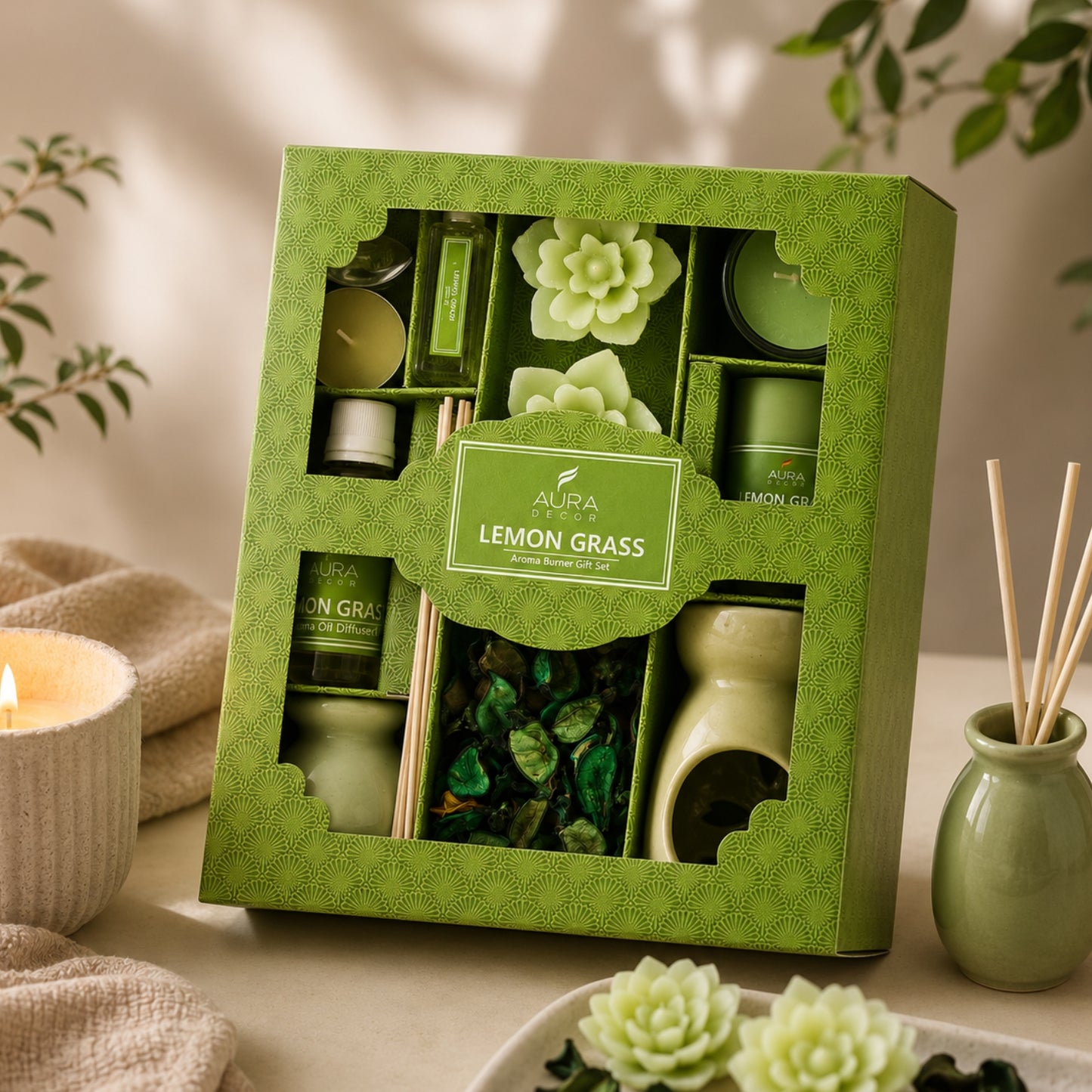 Auradecor Combo Gift Pack for Aromatherapy, Corporate Gifting GS 20