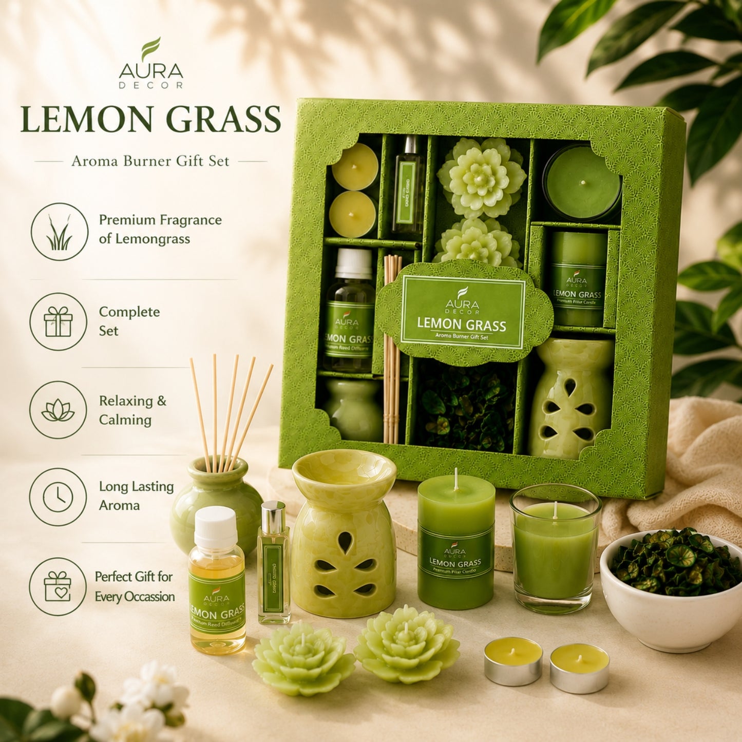 Combo Gift Pack for Aroma theraphy (GS-20) Lemon Grass