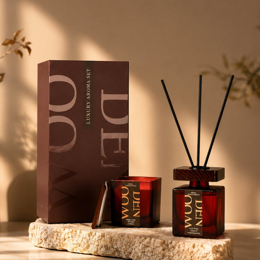 AuraDecor Wooden Whisper Duo Gift Set