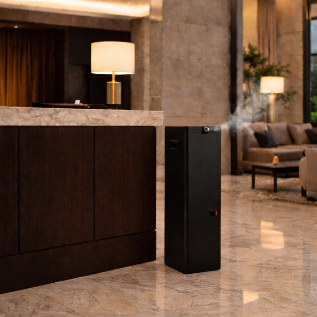 AuraDecor Scent Station Diffuser Hvac Machine | Smart App-Controlled Waterless Aroma Diffuser | Large Area Coverage up to 15,000 m³ 5 ltr Tank