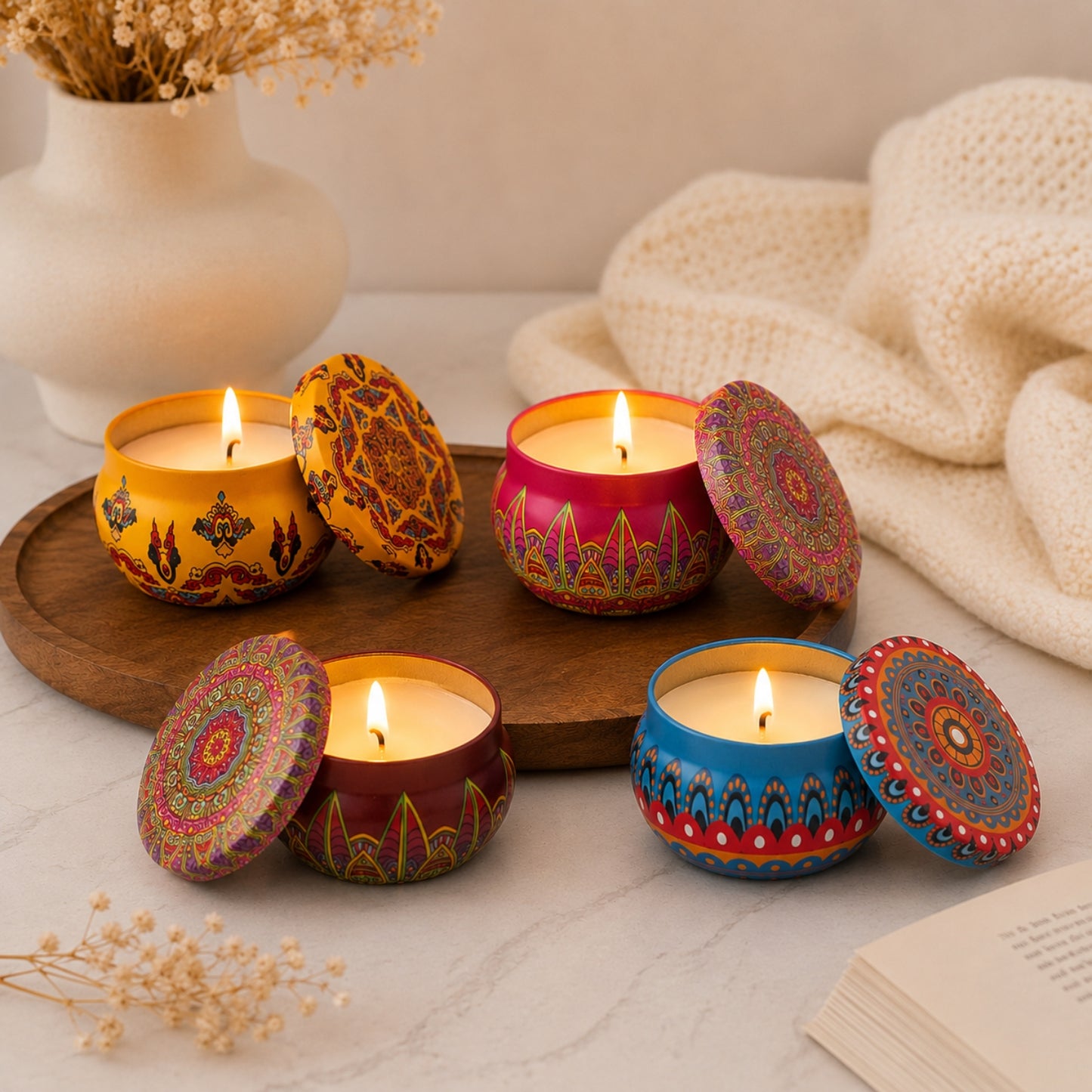Morrocan Tin Gift Set |Set of 4|