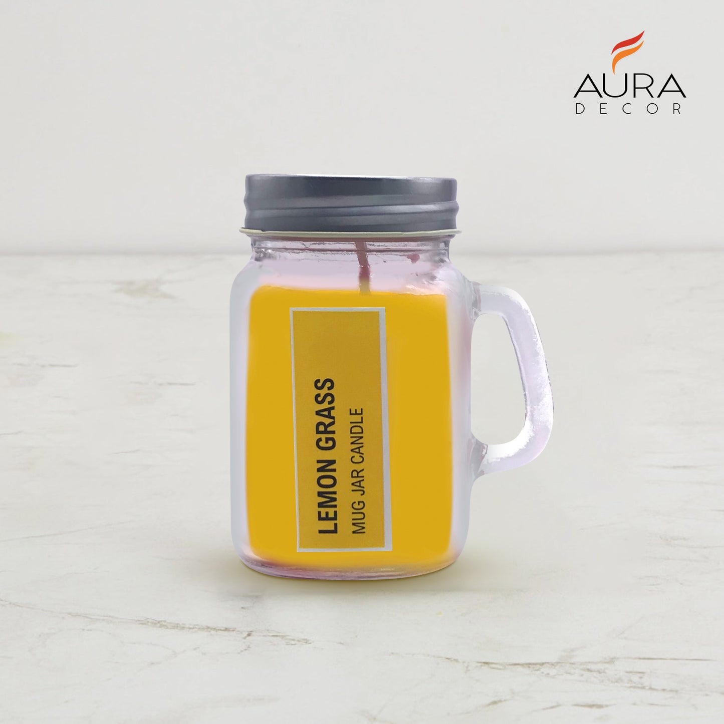 AuraDecor Fragrance Mug Jar Candle