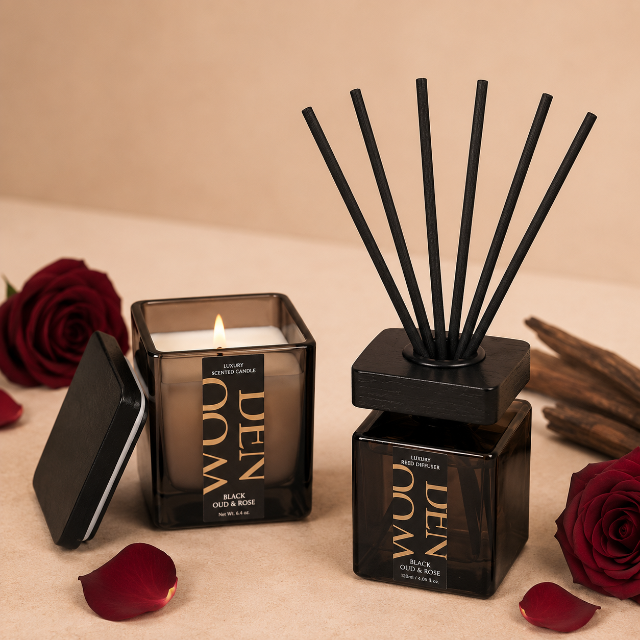 AuraDecor Wooden Whisper Duo Gift Set