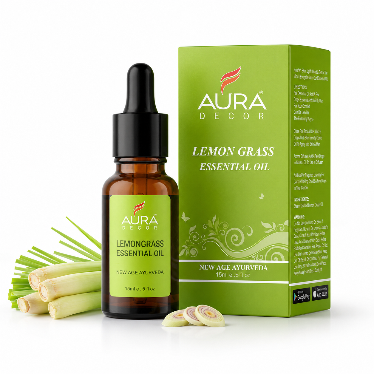Lemon Essential Oil - 15ml for Skin, Hair, Face, Acne Care