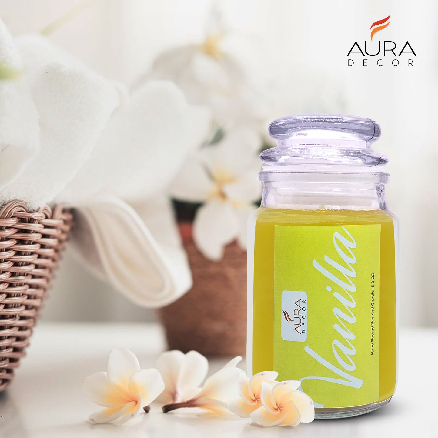 AuraDecor Fragrance Jar Candle