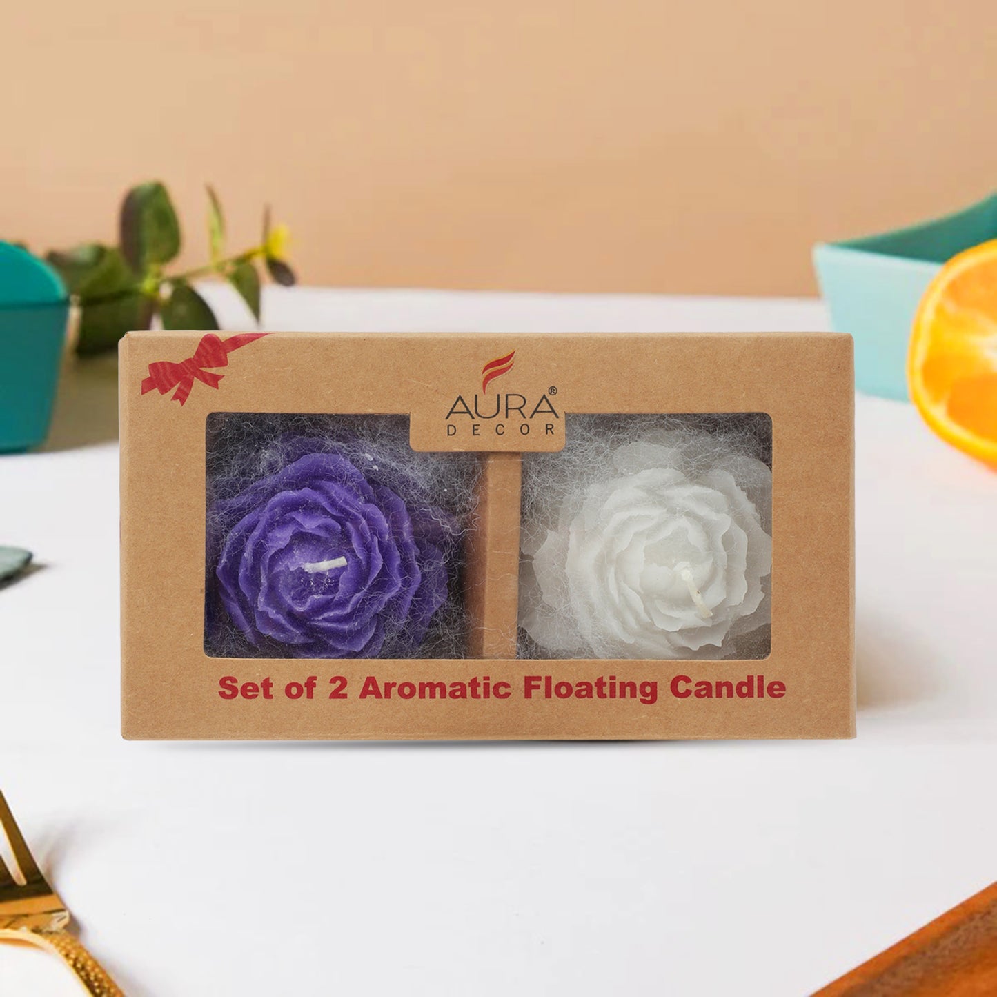 Bulk Buy Floating Flower Candle Set - Aromatic Duo (Master pack of 50 set)