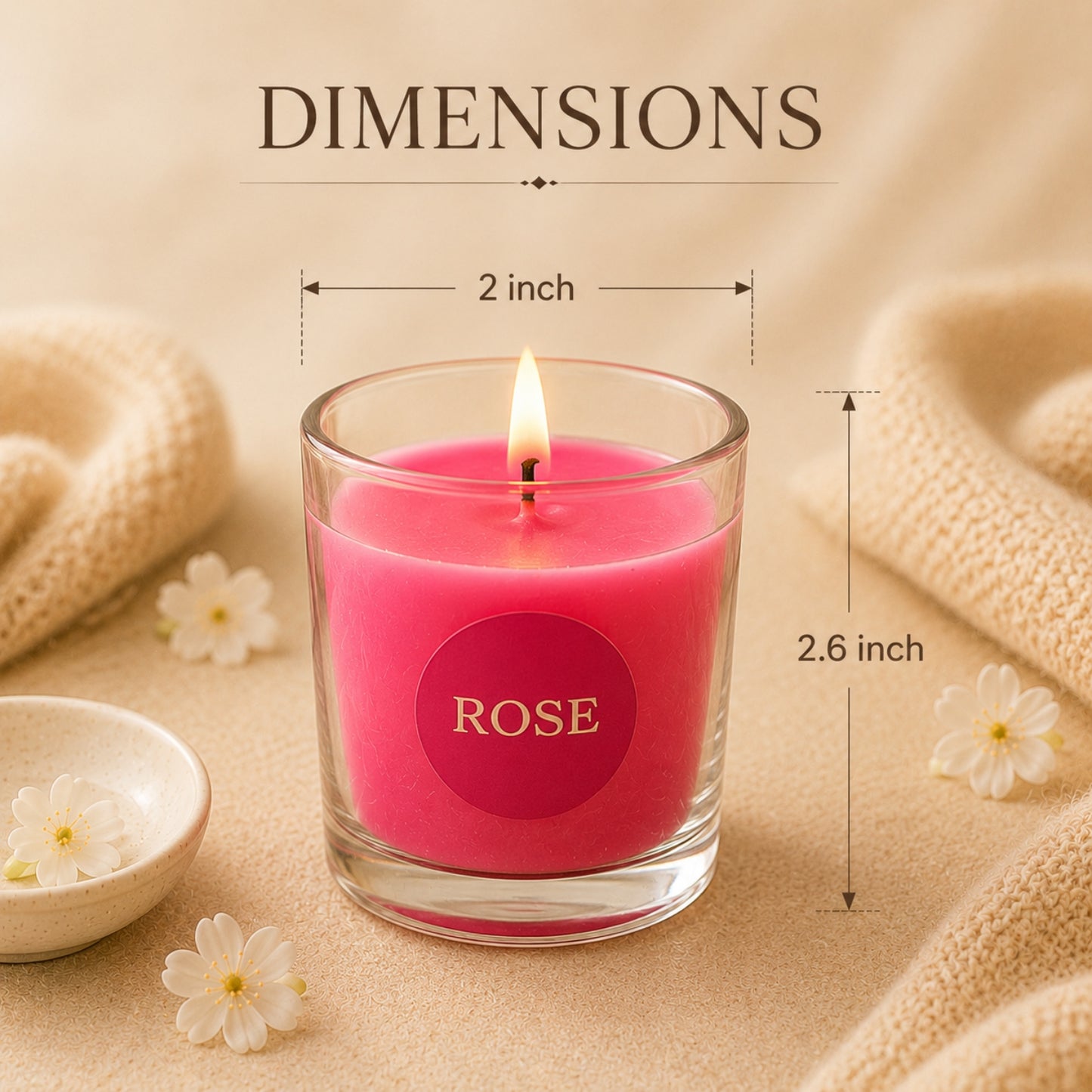 Bulk Buy AuraDecor Set of 12 Fragrance Votive Glass Candles || Burn Upto 12 Hour (MOQ 8)