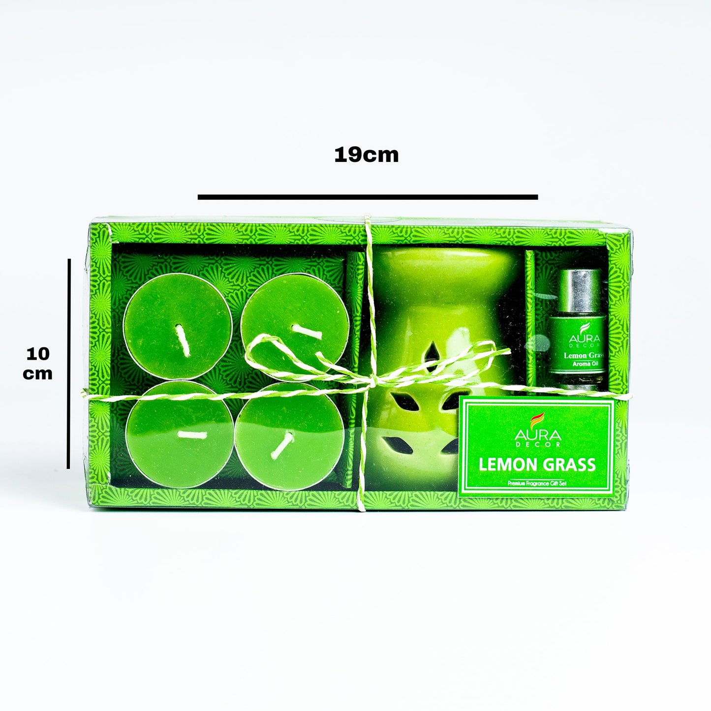 Bulk Buy Aura Decor AromaTherapy Gift Set with 4 Tealight & 2 , 5ml Aroma Oil (GS-06) (Master 36 Pcs))