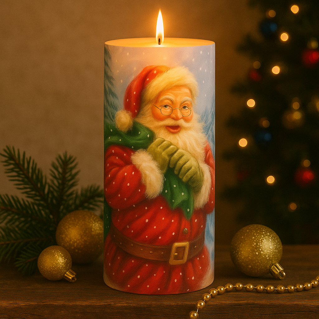 Printed Pillar Candles Bulk Buy ( MOQ 20 Pcs )