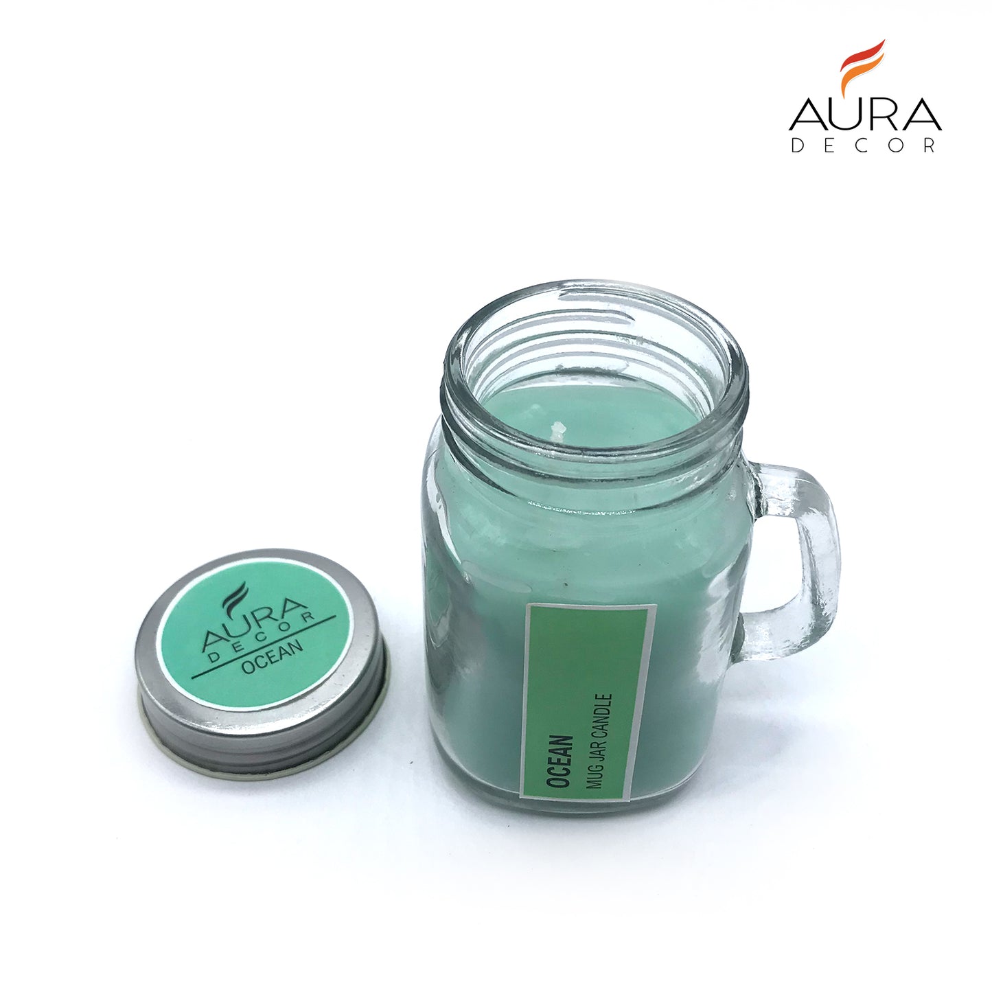 AuraDecor Fragrance Mug Jar Candle