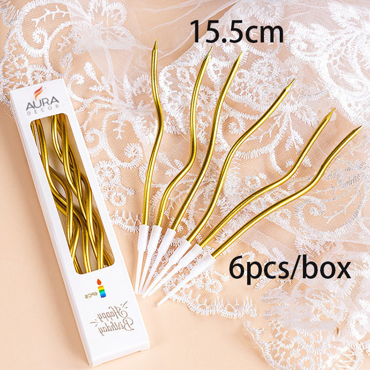 Bulk Buy Auradecor Spiral Birthday Candles (Master pack of 50)