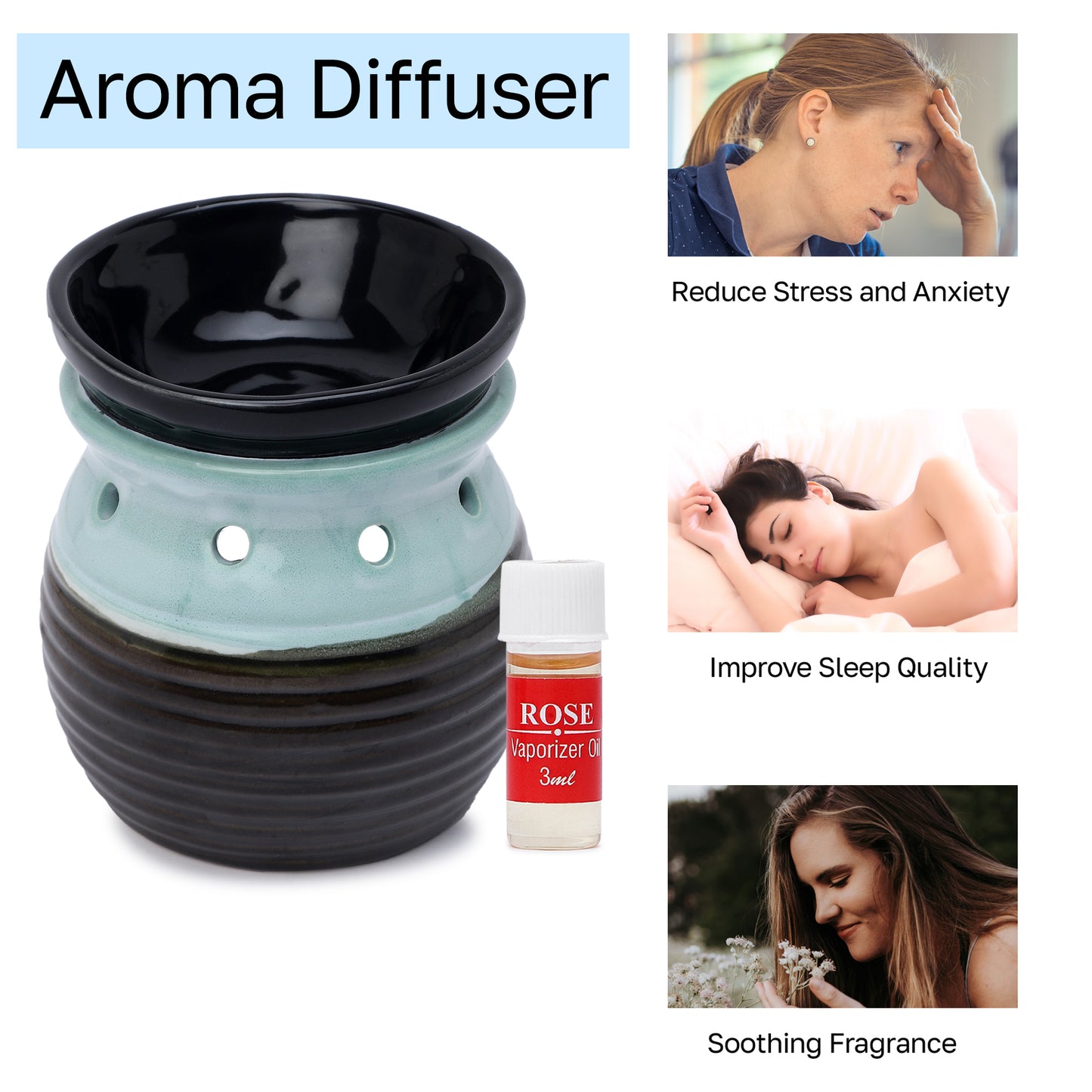 AuraDecor Aroma Diffuser Gift Set with Aroma Oil