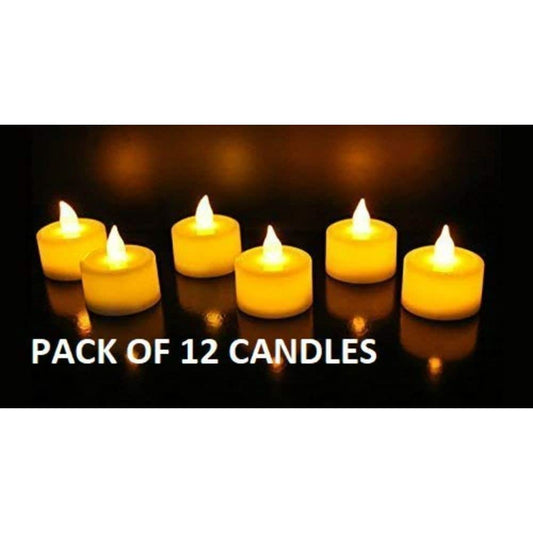 AuraDecor LED Tealight Candles  Pack of 12