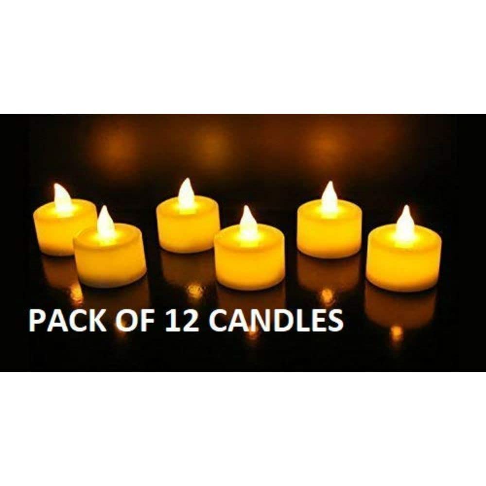 Bulk Buy Pack of 12 AuraDecor LED Tealight Candles (Master Qty 21 Packs)