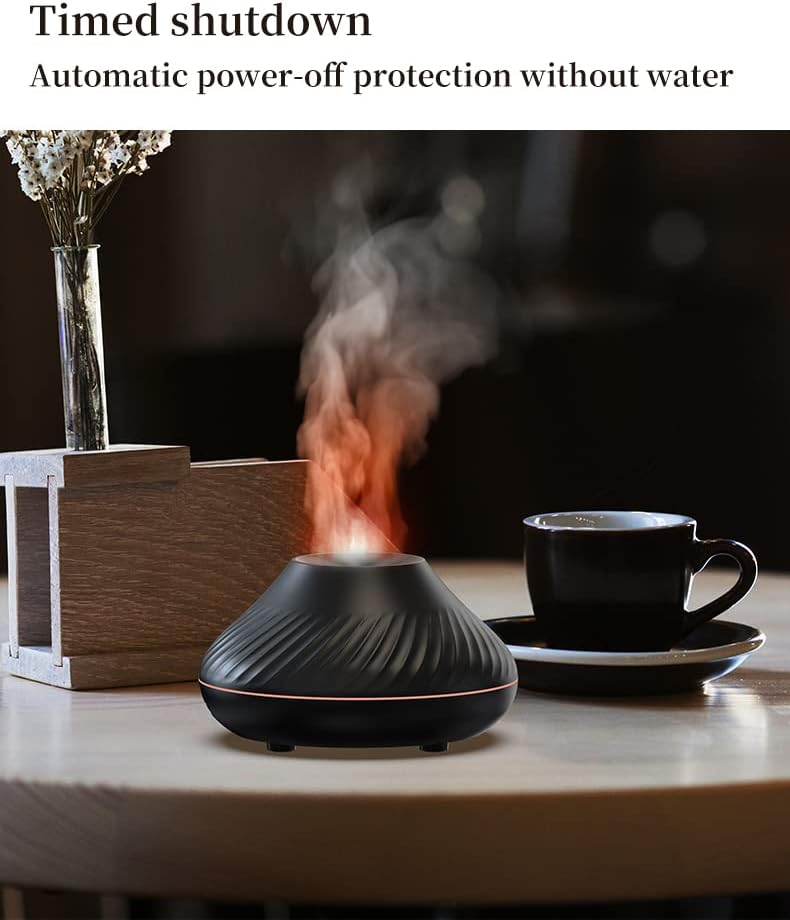 AuraDecor Volcano Humidifier ( Black Colour )