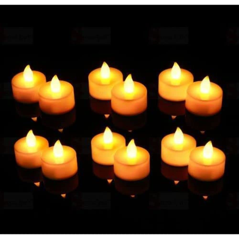 Bulk Buy Pack of 12 AuraDecor LED Tealight Candles (Master Qty 21 Packs)