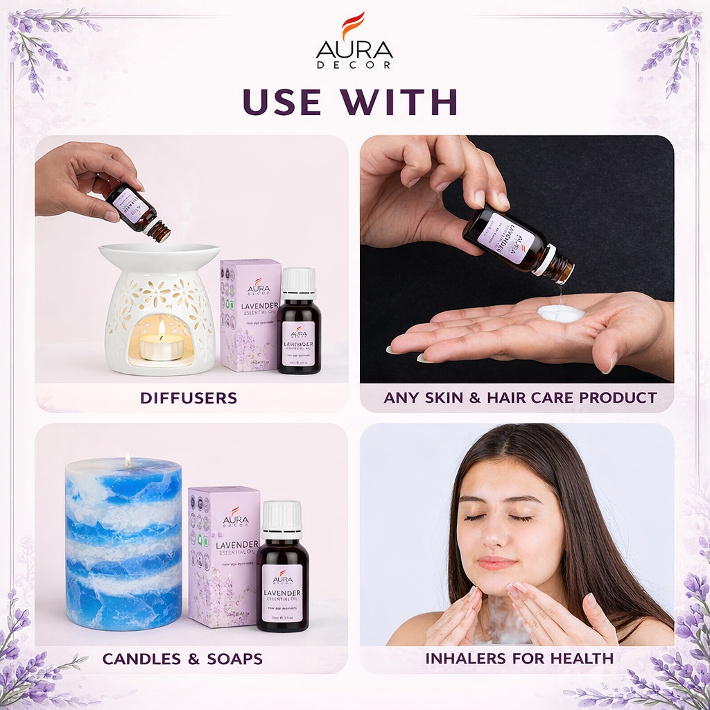 Lavender Essential Oil - 15ml for Skin, Hair, Face, Acne Care