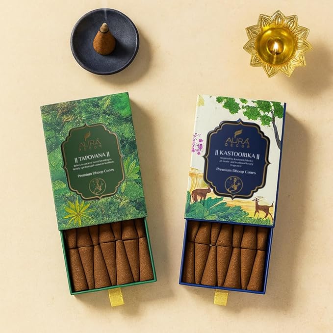 Bulk Buy Dhoop Cones Premium Natural Incense Cones 40 Dhoop Cones (Master pack of 60packs)