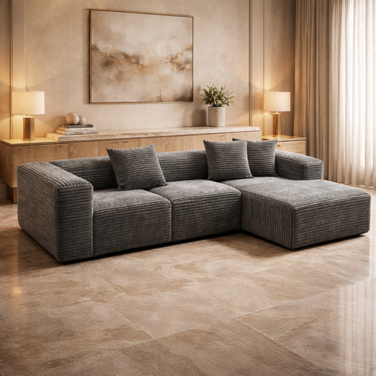 Auradecor Palazzo L‑Shape Compressed Sofa