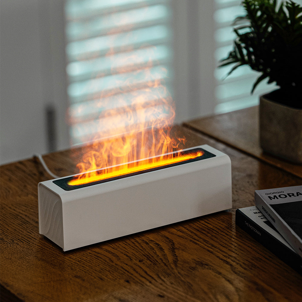 AuraDecor Desk flame humidifier Flat With Essential Oil ( Bulk Buy 10 Pcs )