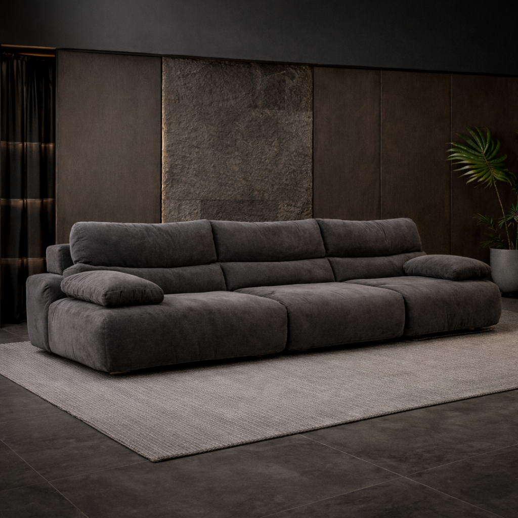 Auradecor Mansion Compressed 3‑Seater Sofa