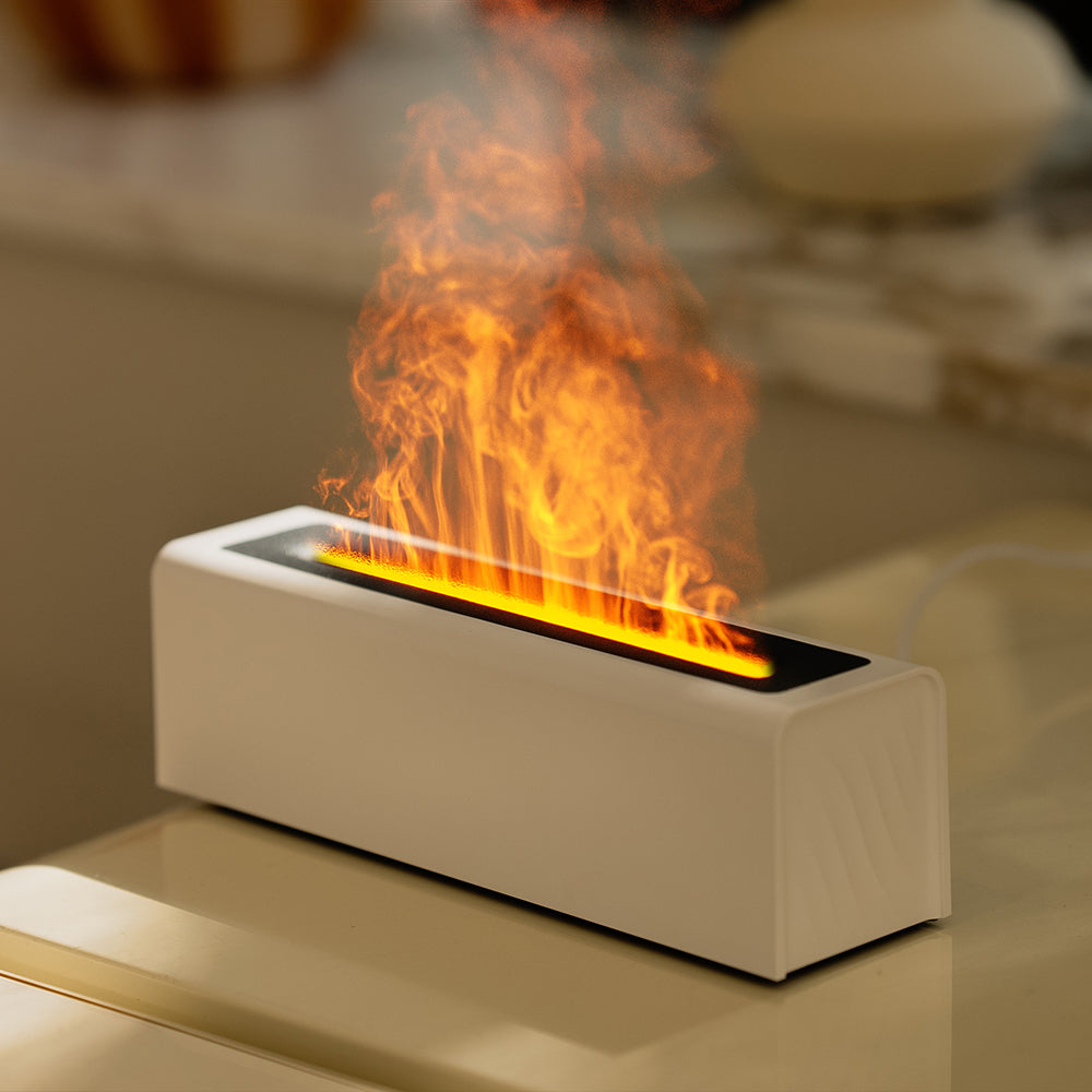 AuraDecor Desk flame humidifier Flat With Essential Oil ( Bulk Buy 10 Pcs )
