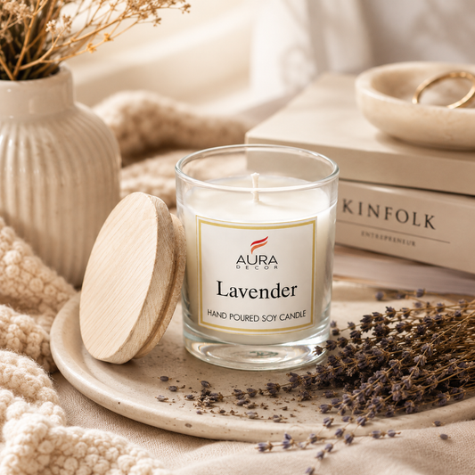 Bulk Buy Clear Jar Candle with Wooden Lid & Gift Box Packaging ( 50 Pcs )