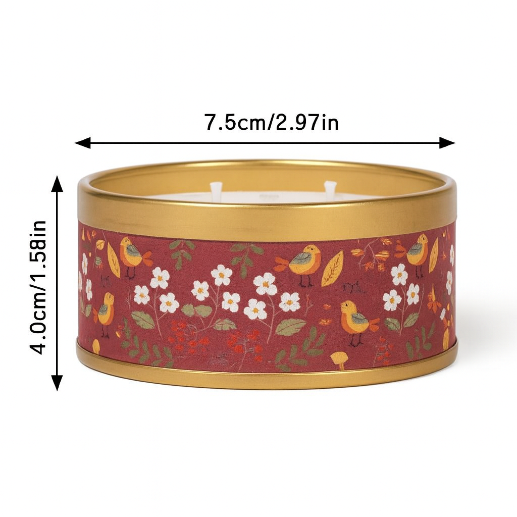 Auradecor 3-Wick Scented Charm Tin Candle