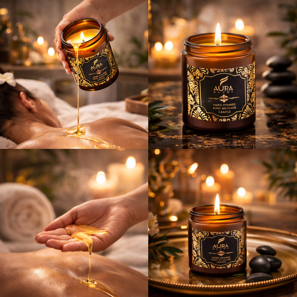 AuraDecor Body Massage Candle ( 100% Natural Candle )