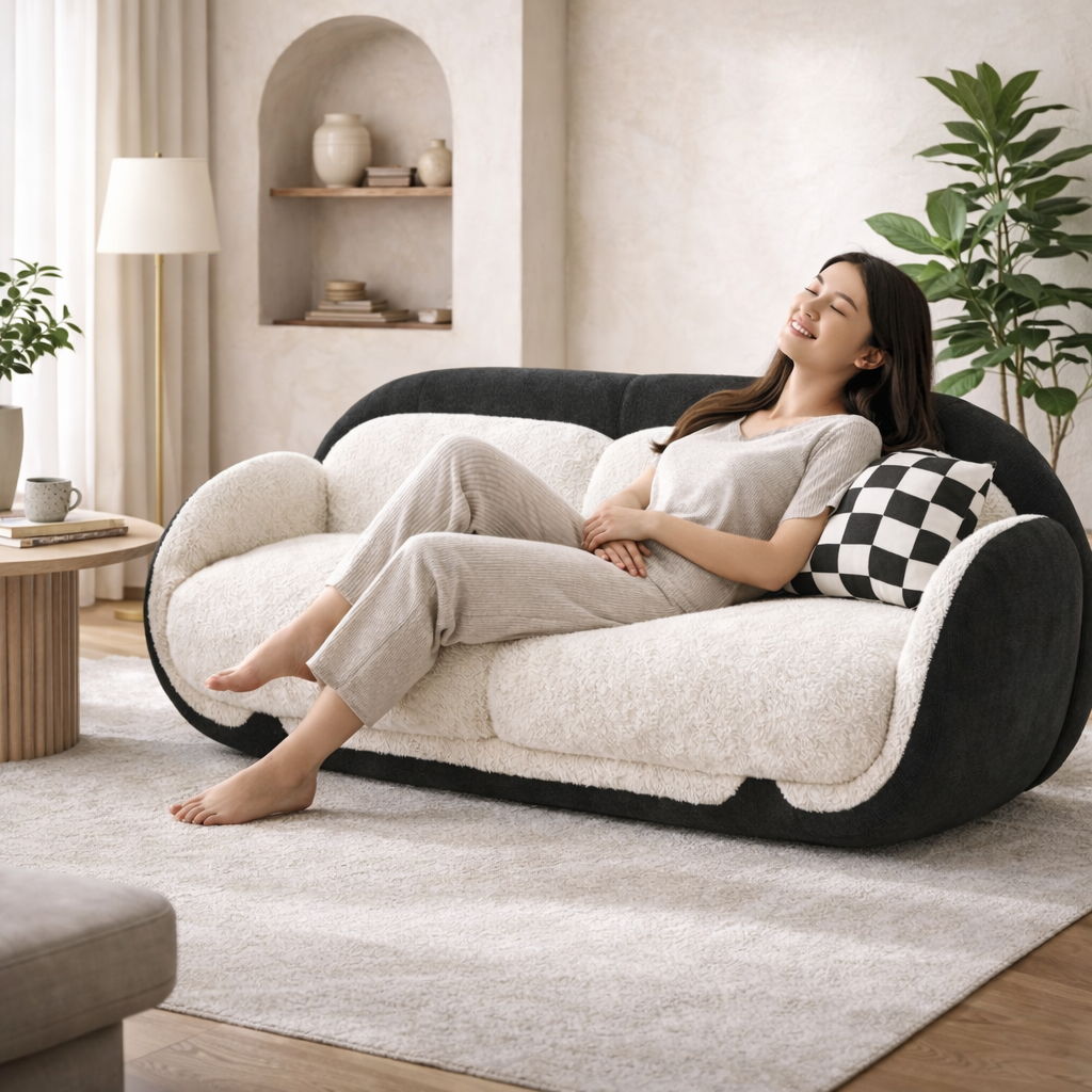 Auradecor CloudCurve Compressed 2-Seater Sofa