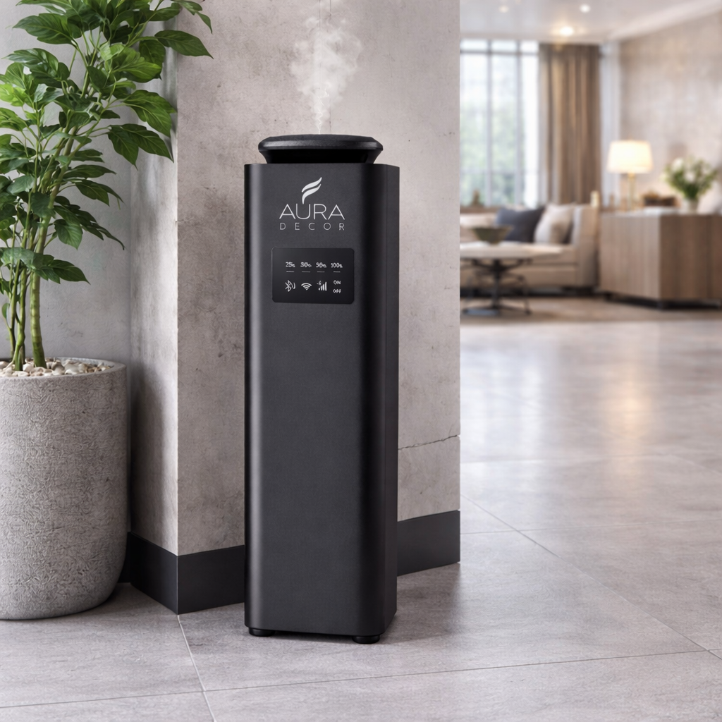 AuraDecor P4500 Pro Tower Magnetic Key Power Intelligent Scent Diffuser ( ISO 9001 )