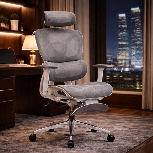 Auradecor AirFlex Pro Ergonomic Office Chair with 3D Headrest, Adjustable Back