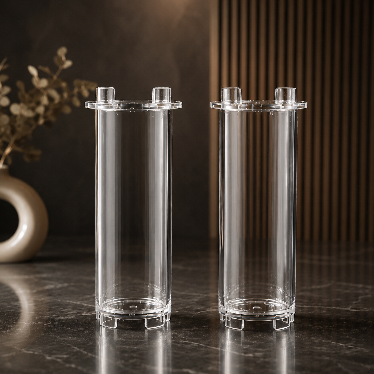 Pillar Candle Mould | 2x6 Inch Round Acrylic Candle Mold | Reusable DIY Candle Making Mold