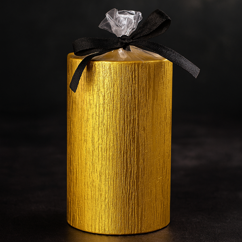 AuraDecor 3*6 Rustic Finish Pillar Candle  60 hours Burning Time