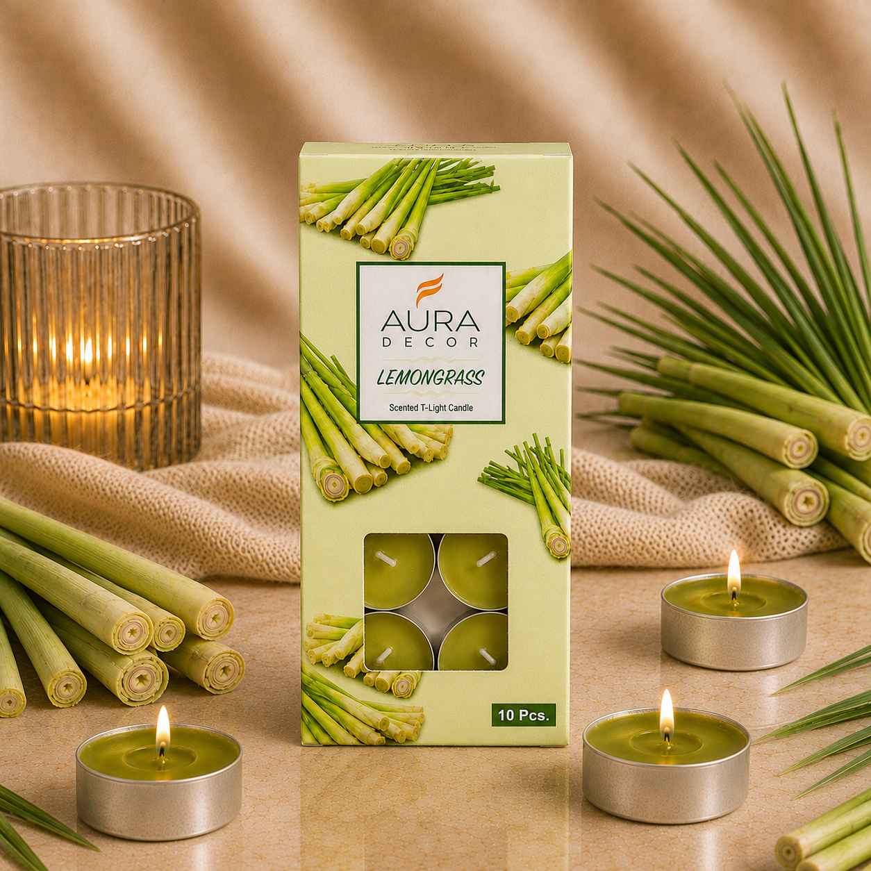 AuraDecor Pack of 10 Fragrance Tealight